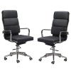 TOCC Classic PU Cushion High Back - Set of 2 Chairs - Black Photo