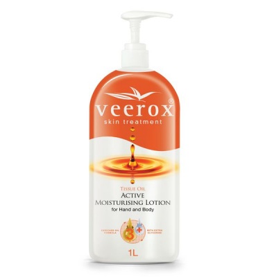 Photo of Veerox Active Moisturising Lotion with Tissue Oil - 1 Litre Pump