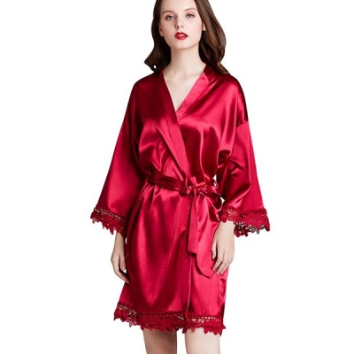Photo of ULC Satin Dressing Gown - Red