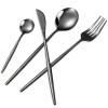 16 Piece LMA Authentic Branded Stainless Steel Flatware Set & Noir Gift Box Photo