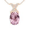 Civetta Spark XO Pendant- with Swarovski Light Rose Crystal Rosegold Photo