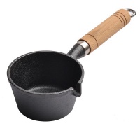 Pruchef Black Cast Iron Frying Pan