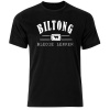 Think Out Loud Mens "Biltong Bleddie Lekker" Short Sleeve Tshirt Black Photo