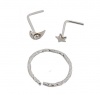 Fabulae Sterling Silver Nose Ring Set Carol Photo