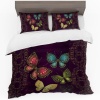 Print with Passion Metallic Butterflies Duvet Cover Set Photo