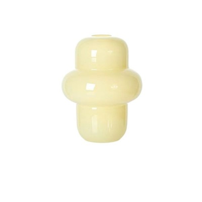 Hive Glass Vase Butter Yellow Tall