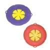 Kitchen Splash-proof Boiling Type Anti-overflow Set of 2 Purple/Red Photo