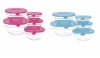 Excellent Houseware 5 Glass Food Storage Bowls with Lids - Pack of 2 Photo