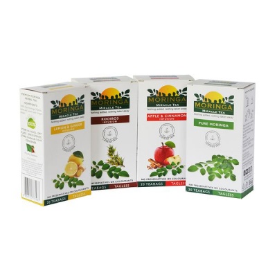 Photo of Moringa Initiative Moringa Tea - Pure Green Rooibos Lemon & Ginger Apple & Cinnamon