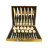 LMA- 24 Piece luxurious Stainless Steel Cutlery Set - Gold Photo
