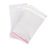 100 piecess Transparent Self Adhesive Seal Plastic Poly Bags Photo