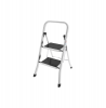 COLOMBO 46cm 2-Step Non-Slip Surface Steel Step Stool - Factotum Alluminio Photo