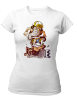 PepperSt Ladies White T-Shirt - Old Swag Skater Photo