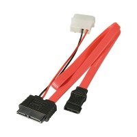 Lindy Internal Slim SATA Cable with 525 PSU Power Connection Cable