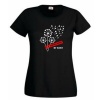Think Out Loud Ladies "Boeremeisie by hart" Short Sleeve Tshirt Black Photo