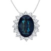 Civetta Spark Diana Necklace with Swarovski Montana Crystal Rosegold Photo