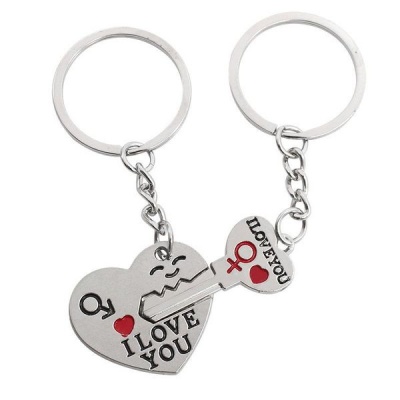 Kimble Couples Love Connecting Key Ring Set I Love You Key Chain