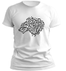 PepperSt White T-Shirt – Norse Wolf Knot Photo