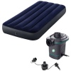 Intex - Airbed Dura-Beam Downy and Electric Air Pump With Nozzles Photo