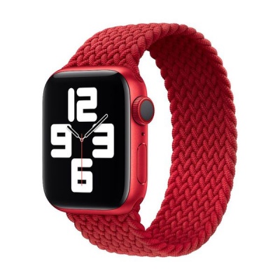 Apple Red Braided Solo Loop Strap for 3840mm Watch S