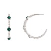 Stella Luna Clara Hoop - Swarovski Emerald crystal Photo