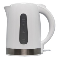 Elektra White Plastic Cordless Electric Kettle 17L with 360 Degree Base