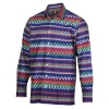 Into Africa - Long Sleeve African Raindrop Print Men's Shirt Photo