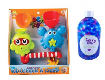 Photo of Bath Time Bath Toy Fun Set - Octopus & Crab Combo