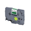 PUTY Compatible Brother TT1-TZ731 Black on Green Label 12mm Tape Photo