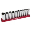 Kraftwerk Magnetic Rail Deep Socket Set 3/8-Inch Drive 11 Pieces Photo