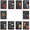 Michris 10 X Vintage Metal Tin Signs - Home Bar - Pub Decorative Metal Plates Photo