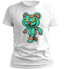 PepperSt Men's White T-Shirt - Evil Teddy Photo