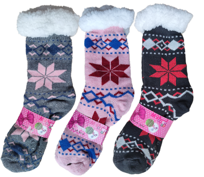 Photo of Plus Velvet Floor Cotton Socks Non-Slip Thick Winter Warm Socks-3 PAIRS