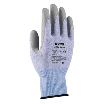 Photo of Uvex Unidur Cut Protection Safety Gloves - Blue / Grey