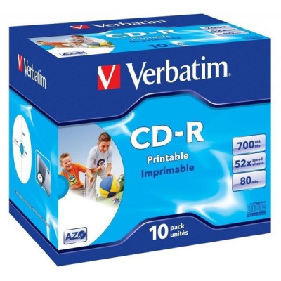 Photo of Verbatim - Printable CD-R 700MB Jewel Case - 10 Pack