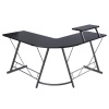 HEARTDECO Corner Computer Desk Gaming Desk with Monitor Stand Photo
