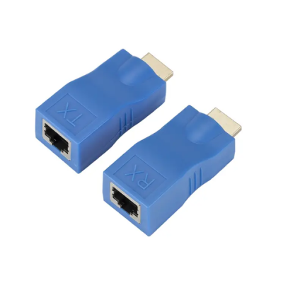2 Piece 1080P HDMI Compatible Ethernet Adapter