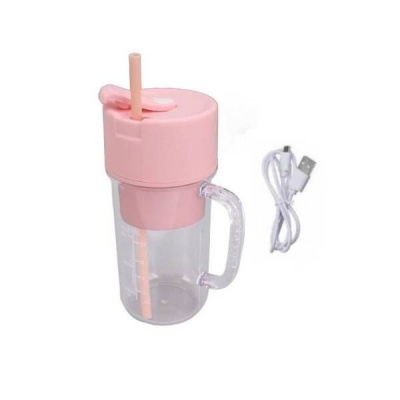Portable Rechargeable Smoothie Maker with Straw 6 Blade 500ml Juice Blend