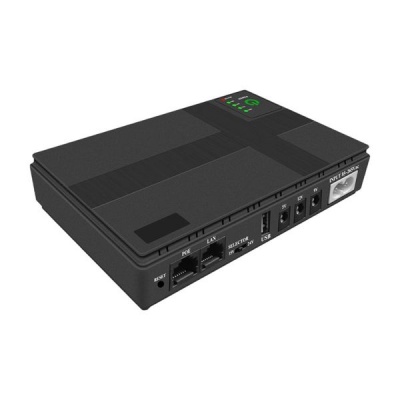 DC UPS Mini Router UPS Power Bank 8800mAh 36W 1M Black