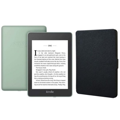 Photo of Kindle Paperwhite Wi-Fi With S/O 8GB Sage With Black Cover