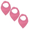 PepperSt - Bandana Dribble Bib - Pink - 3 Pack Photo