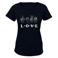LOVE Sign Language Ladies T Shirt