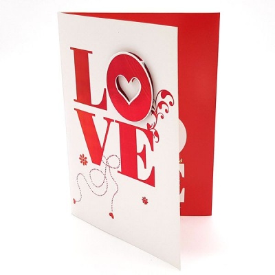 Photo of BUFFTEE Valentines Day Musical Card- L O V E