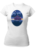 PepperSt Ladies White T-Shirt - Drive Night Photo