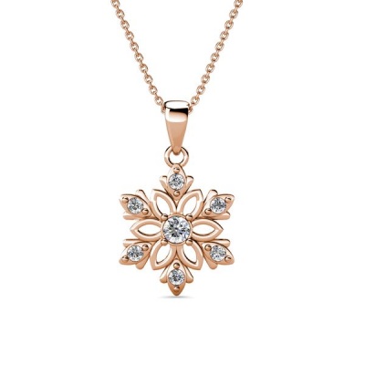Photo of Destiny Enchanted Snowflake Necklace With Crystals From Swarovski®