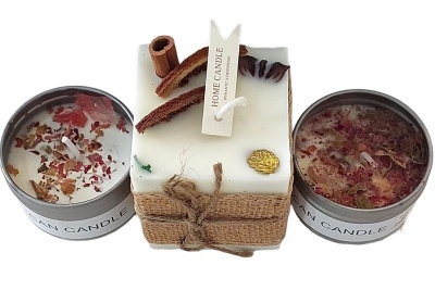 Handcrafted Fresh Scented Candle Set Large