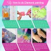 Diamond Painting DIY Kit Round diamonds 40x30cm- Rainbow Dragon Photo