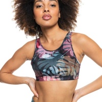 Roxy Womens Tropic Sky Printed Sports Bra