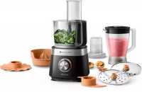 Philips 850W Viva Collection Compact Food Processor Black HR752010