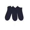 Men's Plain Navy Ankle Socks - Set of 3 - by John Frank Photo